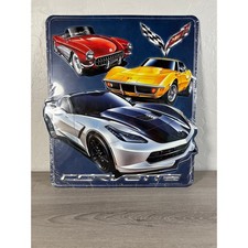 Gm Chevrolet Corvette- Open Road Brands- Metal Sign- 11x13- New