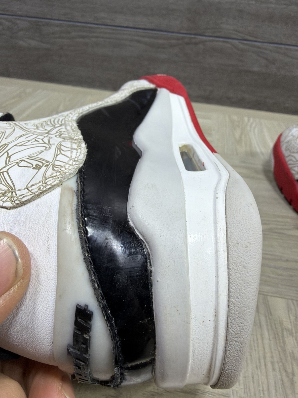 YOUTH Nike Air Jordan Dub Zero Black Red Kids Sneaker Shoes Size 4.5Y DV1360-160 thumbnail 17