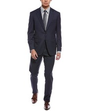Canali 2Pc Wool Suit Men's Blue 46