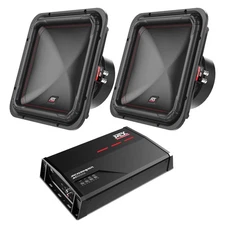 (2) MTX S6512-44 12" Subwoofers + JH10001 Amplifier Bundle