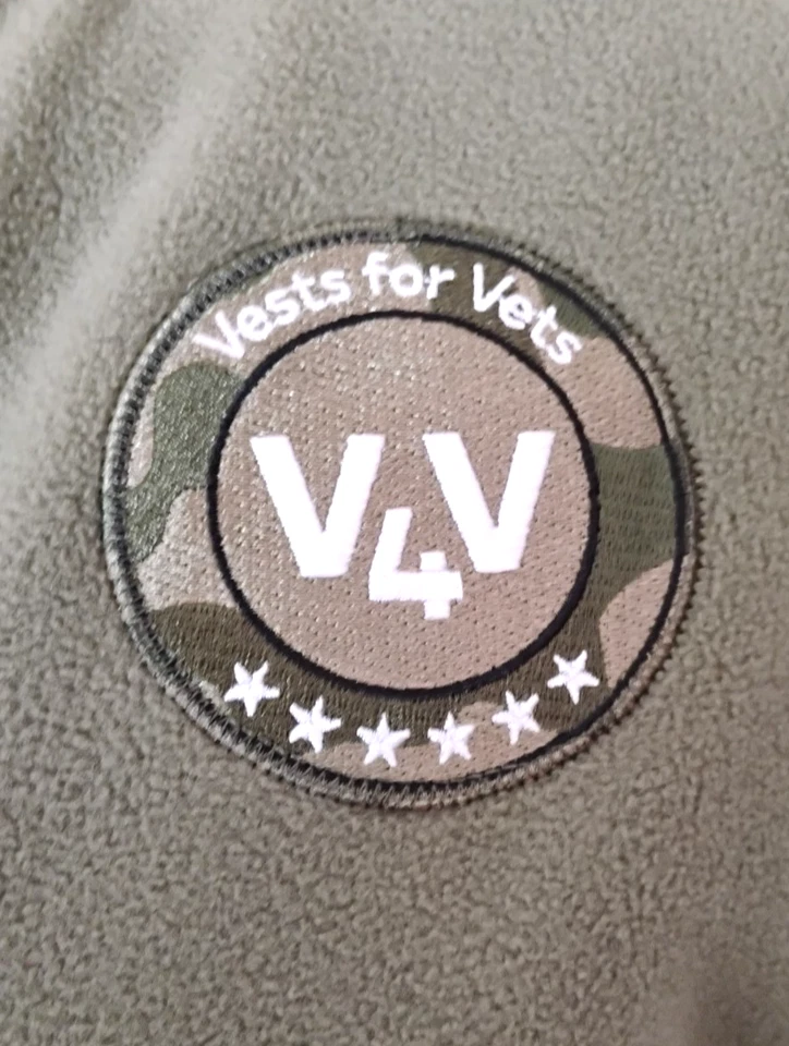 Coletes para veterinários Stormtech Blackrock masculino pequeno verde oliva exército microfleece macio - Imagem 4 de 4