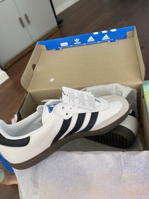 adidas Samba OG J Unisex Kids White Black Gum Sneakers 7 IE3675