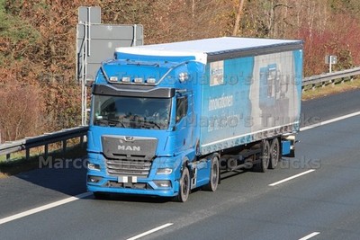 LKW Foto MAN TGX Planensattelzug Deutschland blau #m1vs