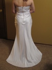 White Strapless wedding dress size 10