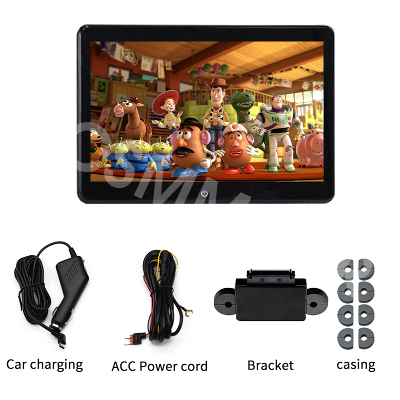 10.1in Car Rear Seat Headrest Monitor Multimedia Player WIFI Bluetooth HD Screen