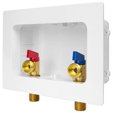 Premium Washing Machine Laundry Outlet Box with Center Drain, Standard MIP