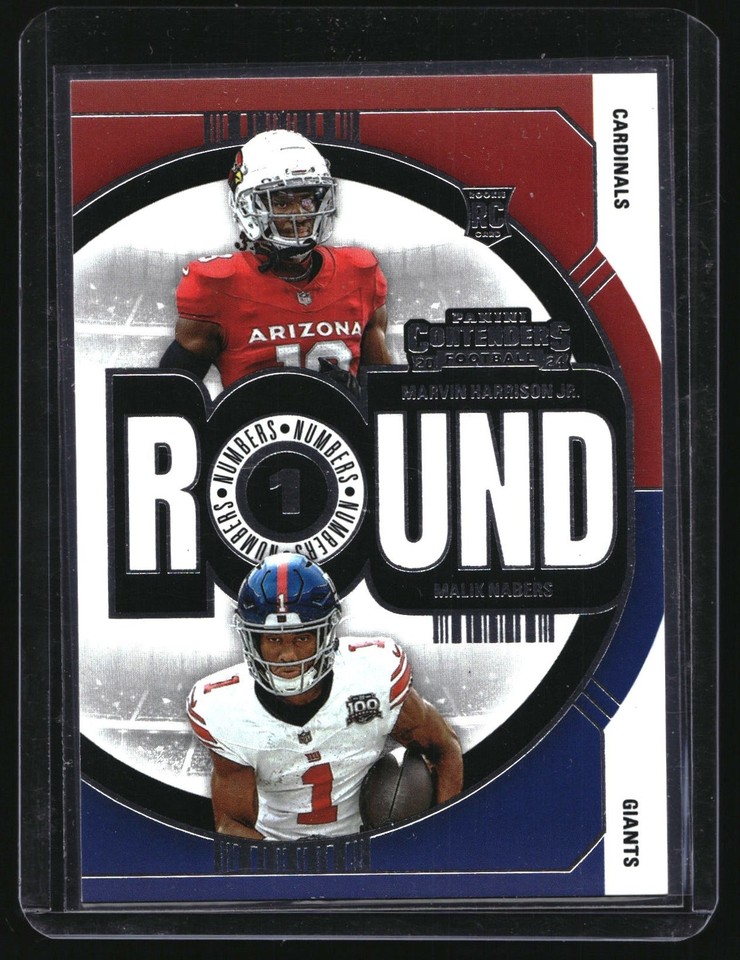 2024 Panini Contenders Malik Nabers / Marvin Harrison Jr. #2 Round Numbers 2024 Panini Contenders Malik Nabers / Marvin Harrison Jr. #2 Round Numbers