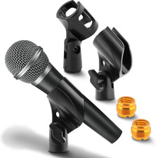 3 PCS Mic Clips for Stands Set, Universal Microphone Clip Holder, Adjustable Mic