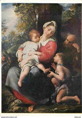 Carte Postale - Art - Peinture Religieuse - School of Parma - Virgin and Child - - Photo 1/2
