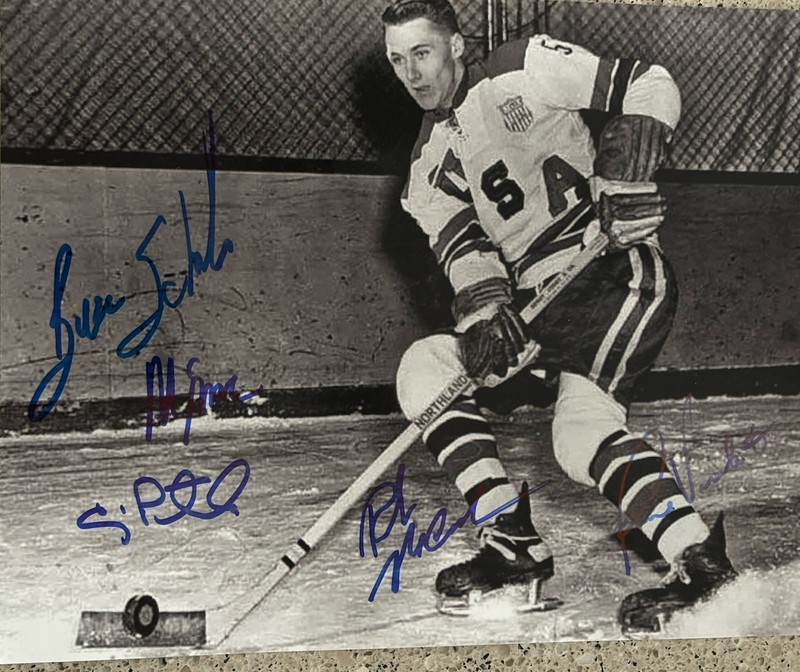 1980 USA OLYMPIC HOCKEY GOLD MEDAL MULTI SIGNED HERB BROOKS 8X10 MIRACLE ON ICE