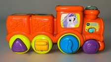 V Tech Pop Sing Animal Train Push And Pull Baby Toddler Learning Toy WORKS