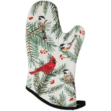 Now Designs Oven Mitt, Birds & Boughs (NOM3597D)