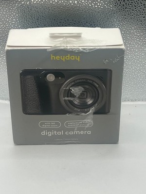 Heyday 8MP 4K Digital Camera Black Portable 16X Zoom Compact Video Recorder