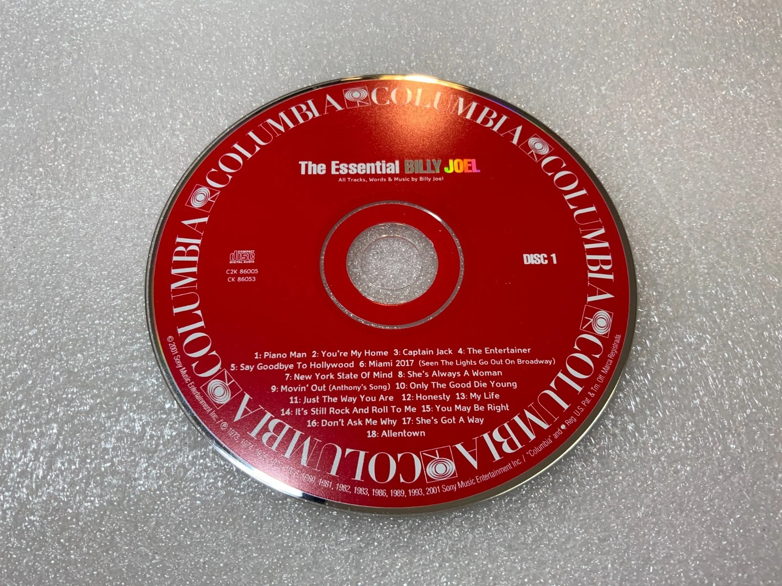 The Essential Billy Joel   disc only  cd