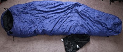 Vintage The North Face Blue Kazoo Women's Long Down Sleeping Bag Camping