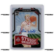 2025 Panini NIL Ohio State - Silver Prizm #SO-10 Colin White Rookie Auto SP