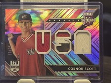 2018 Panini Elite Extra Edition USA Materials Purple /25 Connor Scott #USAM-CS