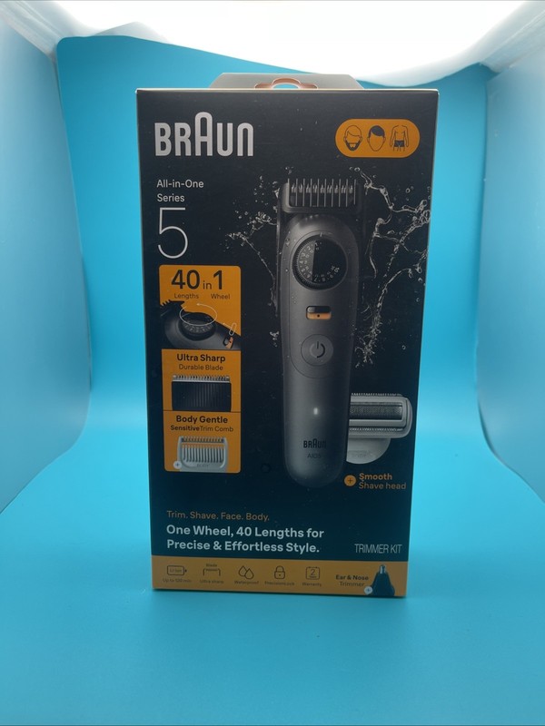 Braun All-In-One Series 5 Trimmer Kit for Beard, Shave, Face and Body