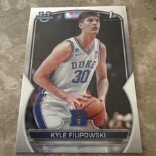 KYLE FILIPOWSKI 2023 Bowman U Basketball 1st DUKE Refractor #47 March Madness