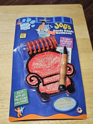 NEW ON CARD Vintage Blues Clues Handy Dandy Notebook 2002 Viacom Joe's Wipe Off