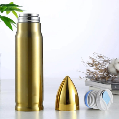 Trinkflasche edelstahl 500ml Thermosflasche Doppelwandig Hochwertig BPA Frei