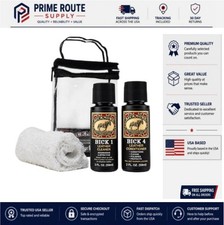 Leather Shoe Boot Travel Care Kit Cleaner Conditioner Cloth Case For Cowboy