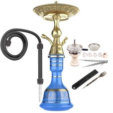 Luna Hookah Shisha Small Tradi Wasserpfeife Komplett Set Light Blue