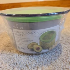 NEW!!  Crofton Fresh Guacamole Keeper, Prevents Browning, BPA Free, Airtight lid