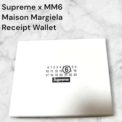 Supreme x MM6 Maison Margiela Receipt Wallet White Paper