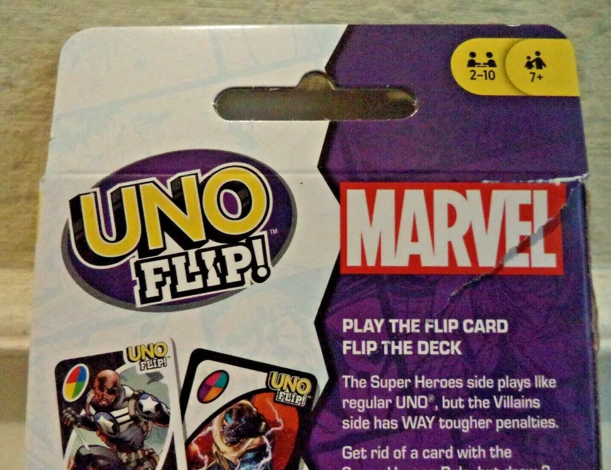 Jogo de Cartas Uno - Uno Flip Marvel