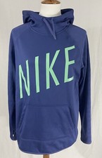 Nike Purple Teal Therma Hoodie Hooded Sweatshirt - Women's Medium