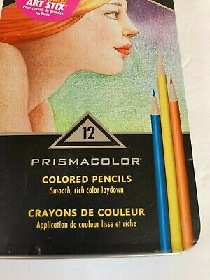 Prismacolor Premier Colored Pencils, 12 Colored Pencils, 2009, Open Unused