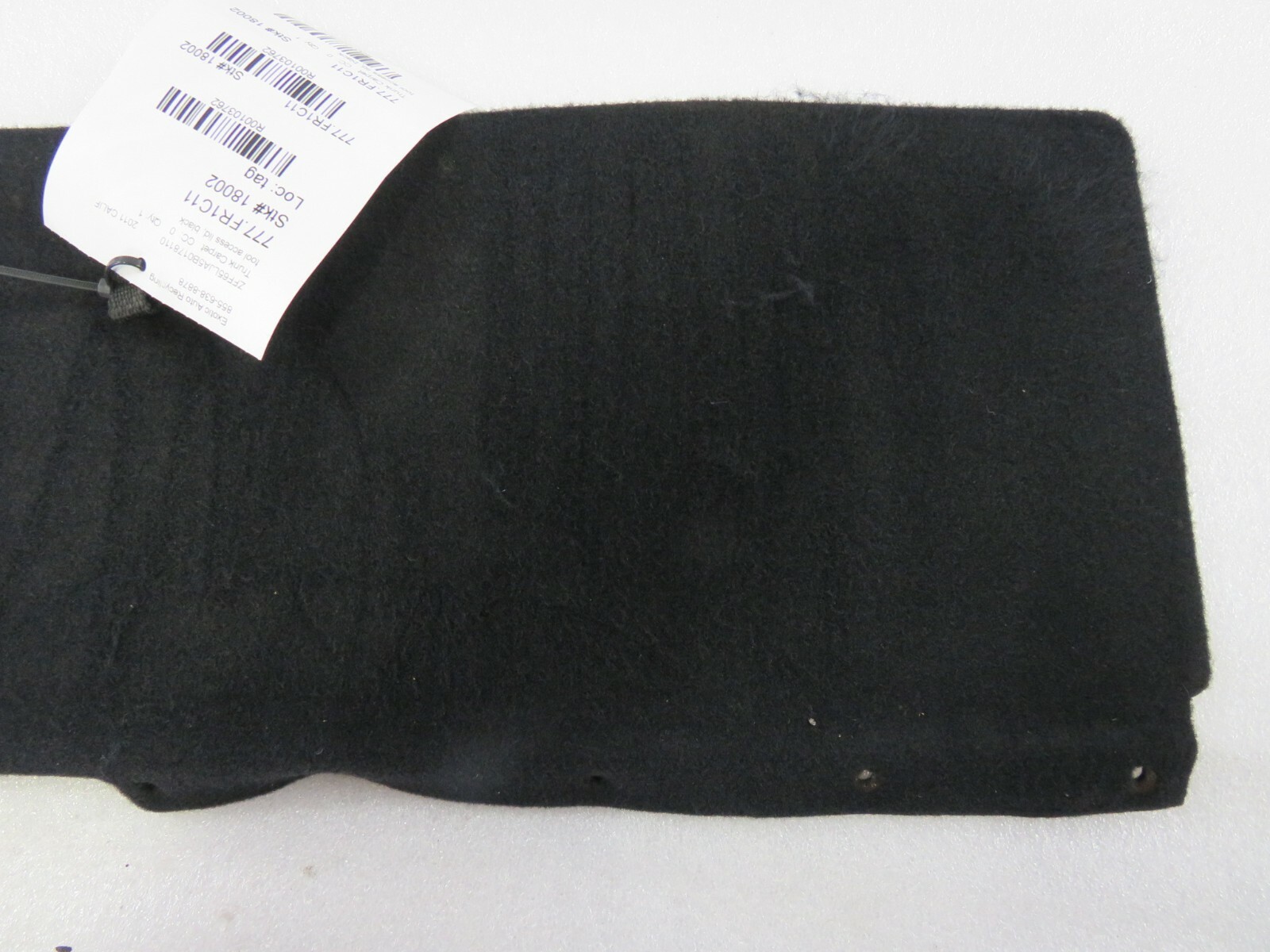 Ferrari California, Trunk Carpet Tool Access Cover Lid, Used, P/N 82850600
