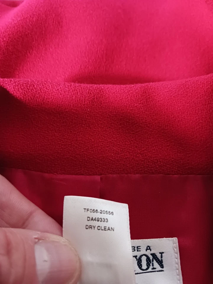 Blazer Pendleton Vintage Lana Virgen Tweed Mujer Talla 16 Rojo Cuello EE. UU. Foto 4 de 4