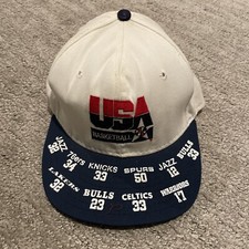Vintage 1992 Dream Team SnapBack Hat Olympic Gold Basketball MJ Bird EUC