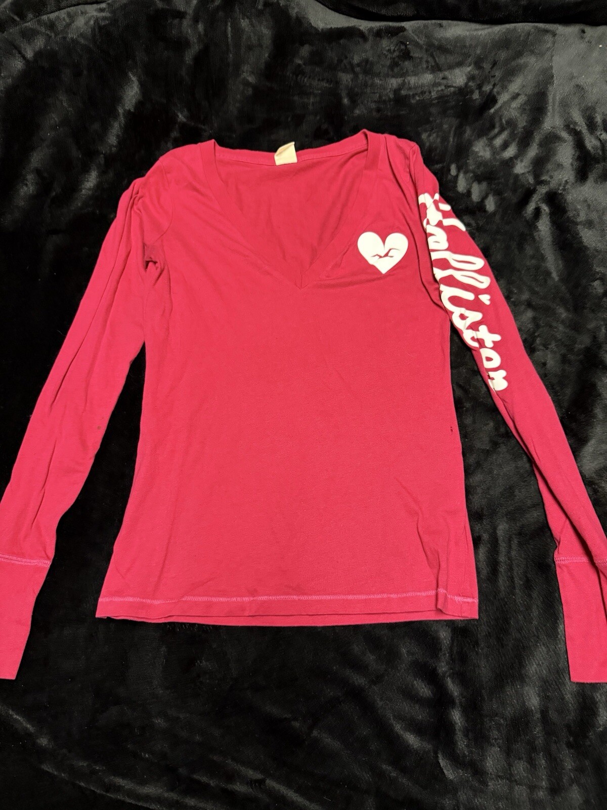Woman Hollister T Shirt Long Sleeve Size L