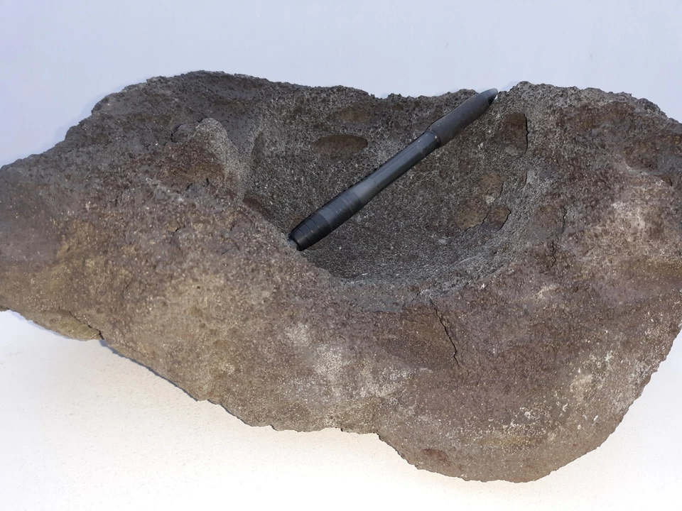 Bonsai stone planter rock succulent garden container flower pot natural art bowl - Image 4 of 4