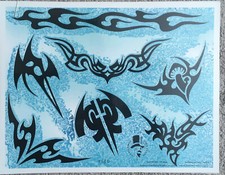 Tattoo Studio Shop Flash Single w/ Line Work Mushroom, Wings Art 11" X 14" Print