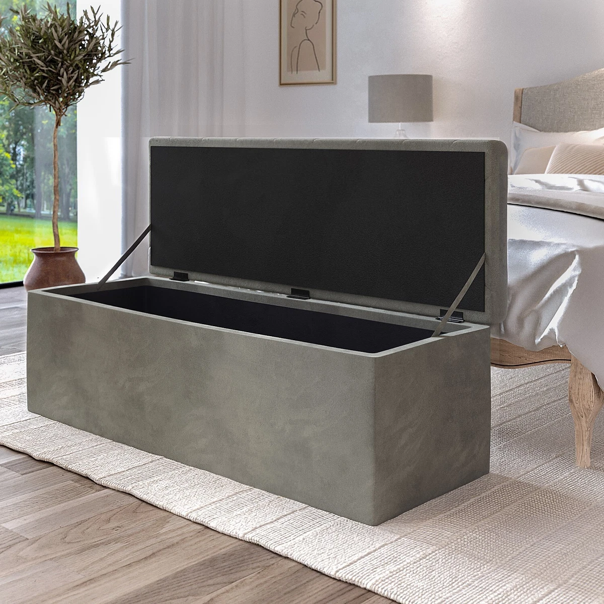 Safina ottoman outlet storage bench