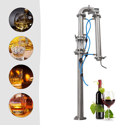DIY Beer Keg Kit Copper Pipe Moonshine Still Distilling Column 51MM Stainless US