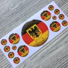 Germany German flag domed emblem decal stickers car tuning