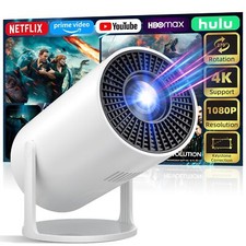 Mini Projector Portable Proyector 4K Support, Full HD 1080P Small P... Fast Ship