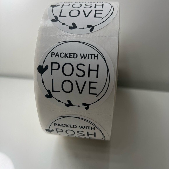 packaged with posh love sticker for poshmark sellers stickers , labels