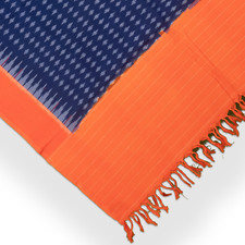 Blue Cotton Pochampally Handloom Dupatta