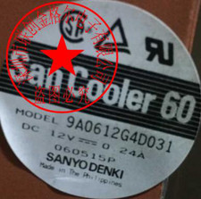 1pc new fan freeship 9A0612G4D031 12V 0.24A 9A0612D4D031 0.21A SANYO