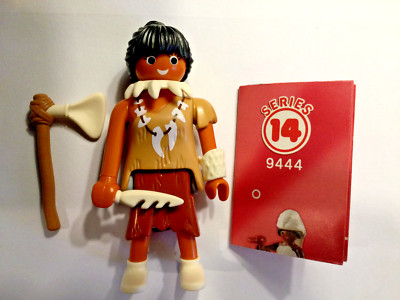 Playmobil,CAVEWOMAN  with STONE AXE,FLINT KNIFE,SERIES #14 FIGURE,RETIRED