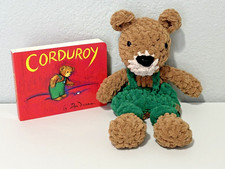 Handmade Mini Bear Soft Lovey/Snuggler with Corduroy Board Book