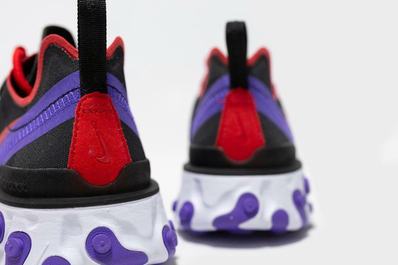 react element 55 black red purple