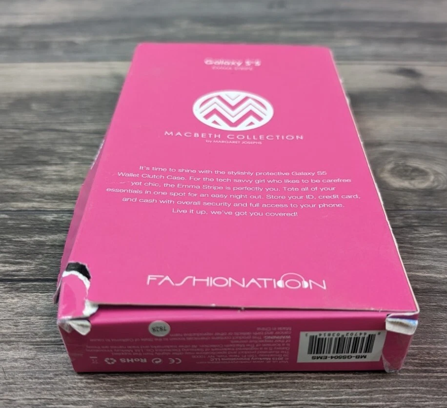 Macbeth Collection Wallet Clutch Case for Samsung Galaxy S5 Emma Stripe - Image 4 of 4