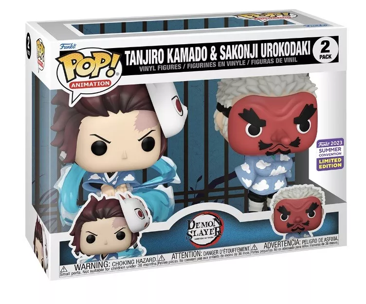 Pop! Tanjiro Kamado & Sakonji Urokodaki 2-Pack